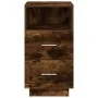 Mesillas de noche 2 uds con 2 cajones roble ahumado 36x36x68 cm de , Mesitas de noche - Ref: Foro24-858587, Precio: 98,39 €, ...