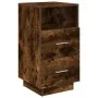 Mesillas de noche 2 uds con 2 cajones roble ahumado 36x36x68 cm de , Mesitas de noche - Ref: Foro24-858587, Precio: 98,39 €, ...
