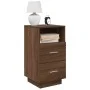 Mesillas de noche 2 uds con 2 cajones roble marrón 36x36x68 cm de , Mesitas de noche - Ref: Foro24-858591, Precio: 101,98 €, ...