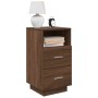 Mesillas de noche 2 uds con 2 cajones roble marrón 36x36x68 cm de , Mesitas de noche - Ref: Foro24-858591, Precio: 103,60 €, ...