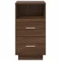 Mesillas de noche 2 uds con 2 cajones roble marrón 36x36x68 cm de , Mesitas de noche - Ref: Foro24-858591, Precio: 101,98 €, ...
