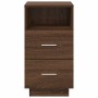Mesillas de noche 2 uds con 2 cajones roble marrón 36x36x68 cm de , Mesitas de noche - Ref: Foro24-858591, Precio: 103,60 €, ...
