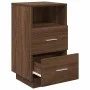 Mesillas de noche 2 uds con 2 cajones roble marrón 36x36x68 cm de , Mesitas de noche - Ref: Foro24-858591, Precio: 101,98 €, ...