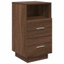 Mesillas de noche 2 uds con 2 cajones roble marrón 36x36x68 cm de , Mesitas de noche - Ref: Foro24-858591, Precio: 103,60 €, ...