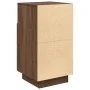 Mesillas de noche 2 uds con 2 cajones roble marrón 36x36x68 cm de , Mesitas de noche - Ref: Foro24-858591, Precio: 101,98 €, ...