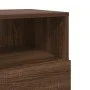 Mesillas de noche 2 uds con 2 cajones roble marrón 36x36x68 cm de , Mesitas de noche - Ref: Foro24-858591, Precio: 101,98 €, ...