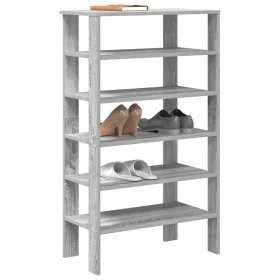 Mueble zapatero madera contrachapada gris Sonoma 61x32x105 cm de , Zapateros y organizadores de calzado - Ref: Foro24-859865,...