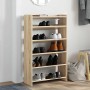 Mueble zapatero madera contrachapada roble sonoma 60x25x100 cm de , Zapateros y organizadores de calzado - Ref: Foro24-859871...