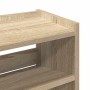 Mueble zapatero madera contrachapada roble sonoma 60x25x100 cm de , Zapateros y organizadores de calzado - Ref: Foro24-859871...