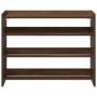 Mueble zapatero madera contrachapada marrón roble 80x25x62 cm de , Zapateros y organizadores de calzado - Ref: Foro24-859920,...