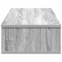 Estante de pared con cajones madera contrachapada roble ahumado de , Estantes y estanterías - Ref: Foro24-859955, Precio: 52,...