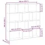 Estante cubo de pared 12 compartimentos madera gris hormigón de , Estantes y estanterías - Ref: Foro24-860007, Precio: 60,69 ...