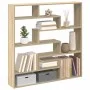 Estante cubo de pared 7 compartimentos madera roble Sonoma de , Estantes y estanterías - Ref: Foro24-860024, Precio: 66,11 €,...