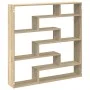 Estante cubo de pared 7 compartimentos madera roble Sonoma de , Estantes y estanterías - Ref: Foro24-860024, Precio: 66,11 €,...