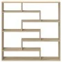 Estante cubo de pared 7 compartimentos madera roble Sonoma de , Estantes y estanterías - Ref: Foro24-860024, Precio: 66,11 €,...