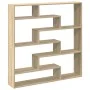 Estante cubo de pared 7 compartimentos madera roble Sonoma de , Estantes y estanterías - Ref: Foro24-860024, Precio: 66,11 €,...