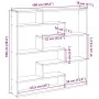 Estante cubo de pared 7 compartimentos madera roble Sonoma de , Estantes y estanterías - Ref: Foro24-860024, Precio: 66,11 €,...