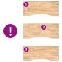Tablero escritorio rectangular madera maciza roble sin tratar by , Table tops - Ref: Foro24-4009009, Price: 85,27 €, Discount: %