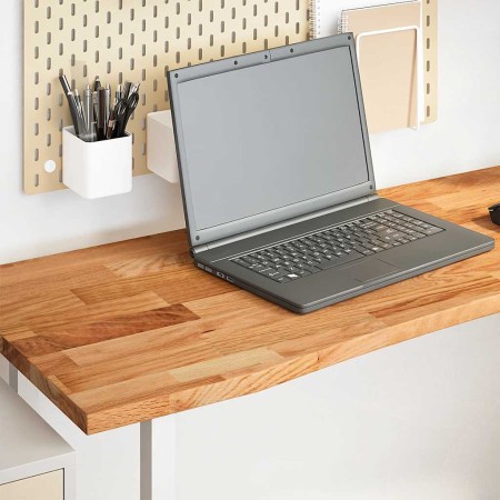 Tablero escritorio rectangular madera maciza roble marrón claro de , Tableros para mesas - Ref: Foro24-4009021, Precio: 118,7...