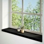 Alféizares de ventana 2 uds madera maciza roble marrón oscuro de , Alfombrillas para escalones - Ref: Foro24-4009193, Precio:...
