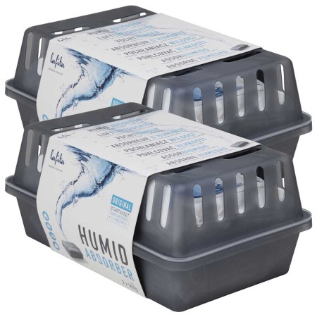 Absorbedores de humedad con bolsas de recambio 2 unidades 900 g de , Absorbedores de humedad - Ref: Foro24-4015918, Precio: 3...