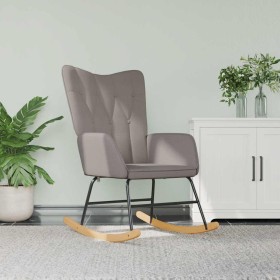 Silla mecedora de tela gris taupe de , Mecedoras - Ref: Foro24-327620, Precio: 120,24 €, Descuento: %