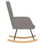 Silla mecedora de tela gris taupe de , Mecedoras - Ref: Foro24-327620, Precio: 120,24 €, Descuento: %