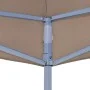 Techo de carpa para celebraciones taupé 3x3 m 270 g/m² de vidaXL, Cubiertas para carpas y cenadores - Ref: Foro24-315321, Pre...