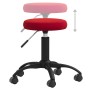 Silla de oficina giratoria de terciopelo rojo tinto de , Sillas de oficina - Ref: Foro24-333180, Precio: 54,01 €, Descuento: %