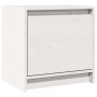 Mesita de noche madera maciza de mango blanco 40x30,5x40 cm de , Mesitas de noche - Ref: Foro24-808115, Precio: 36,72 €, Desc...