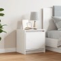 Mesita de noche madera maciza de mango blanco 40x30,5x40 cm de , Mesitas de noche - Ref: Foro24-808115, Precio: 36,72 €, Desc...