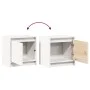 Mesita de noche madera maciza de mango blanco 40x30,5x40 cm de , Mesitas de noche - Ref: Foro24-808115, Precio: 36,25 €, Desc...