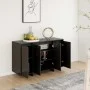 Aparador de madera contrachapada negro 120x41x75 cm de , Aparadores - Ref: Foro24-809603, Precio: 141,87 €, Descuento: %