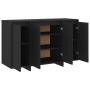 Aparador de madera contrachapada negro 120x41x75 cm de , Aparadores - Ref: Foro24-809603, Precio: 144,17 €, Descuento: %