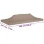Techo de carpa para celebraciones gris taupe 6x3 m 270 g/m² de vidaXL, Cubiertas para carpas y cenadores - Ref: Foro24-315330...