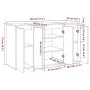 Aparador de madera contrachapada negro 120x41x75 cm de , Aparadores - Ref: Foro24-809603, Precio: 141,87 €, Descuento: %