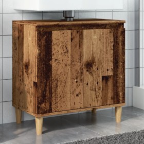 Mueble de lavabo madera de ingeniería envejecida 58x33x60 cm de , Tocadores de baño - Ref: Foro24-857114, Precio: 52,13 €, De...