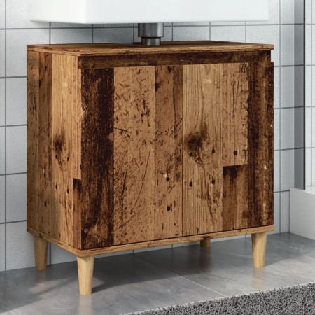 Mueble de lavabo madera de ingeniería envejecida 58x33x60 cm de , Tocadores de baño - Ref: Foro24-857114, Precio: 52,13 €, De...