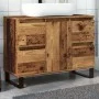 Mueble de lavabo madera de ingeniería envejecida 80x33x60 cm de , Tocadores de baño - Ref: Foro24-857238, Precio: 111,07 €, D...