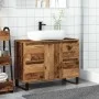 Mueble de lavabo madera de ingeniería envejecida 80x33x60 cm de , Tocadores de baño - Ref: Foro24-857238, Precio: 111,07 €, D...