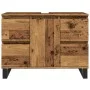 Mueble de lavabo madera de ingeniería envejecida 80x33x60 cm de , Tocadores de baño - Ref: Foro24-857238, Precio: 111,07 €, D...
