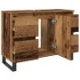 Mueble de lavabo madera de ingeniería envejecida 80x33x60 cm de , Tocadores de baño - Ref: Foro24-857238, Precio: 111,07 €, D...