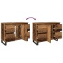 Mueble de lavabo madera de ingeniería envejecida 80x33x60 cm de , Tocadores de baño - Ref: Foro24-857238, Precio: 117,29 €, D...