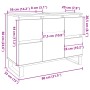 Mueble de lavabo madera de ingeniería envejecida 80x33x60 cm de , Tocadores de baño - Ref: Foro24-857238, Precio: 117,29 €, D...