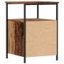 Mesitas de noche 2 uds madera envejecida 34x35,5x50 cm de , Mesitas de noche - Ref: Foro24-857259, Precio: 93,79 €, Descuento: %