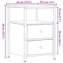 Mesitas de noche 2 uds madera envejecida 34x35,5x50 cm de , Mesitas de noche - Ref: Foro24-857259, Precio: 93,79 €, Descuento: %