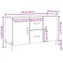 Aparador de madera de ingeniería envejecida 100x36x60 cm de , Aparadores - Ref: Foro24-857320, Precio: 109,13 €, Descuento: %