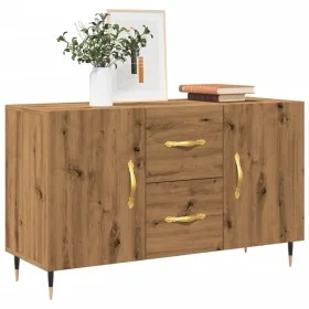 Aparador de madera de ingeniería roble artisan 100x36x60 cm de , Aparadores - Ref: Foro24-857317, Precio: 105,49 €, Descuento: %
