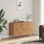 Aparador de madera de ingeniería roble artisan 100x36x60 cm de , Aparadores - Ref: Foro24-857317, Precio: 105,49 €, Descuento: %