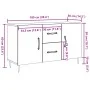 Aparador de madera de ingeniería roble artisan 100x36x60 cm de , Aparadores - Ref: Foro24-857317, Precio: 105,49 €, Descuento: %